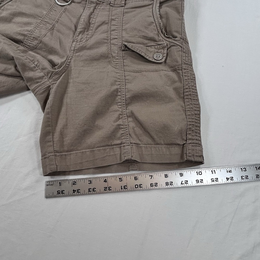 Style & Co Womens Cargo Shorts Size 8 Khaki Stretch Utility 6.5" Inseam EUC - Picture 7 of 9